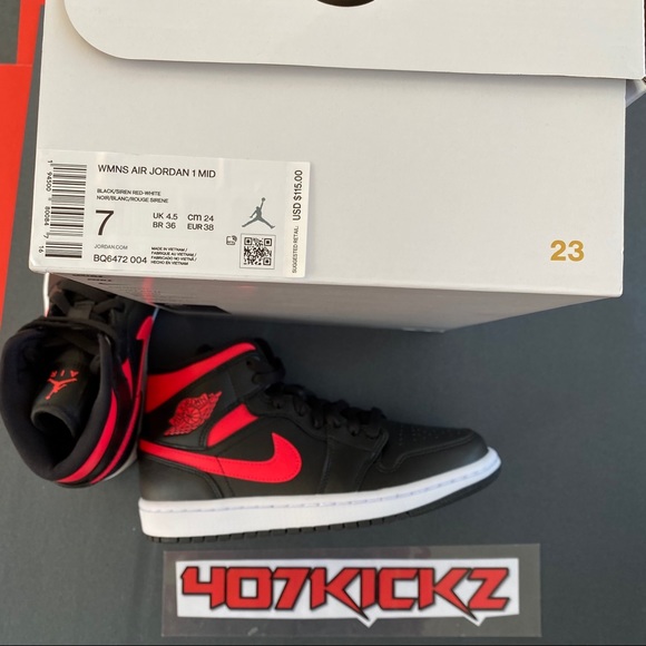 Women’s Air Jordan 1 ‘Siren Red’ - Picture 8 of 8